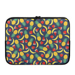 Cute Tropical Fruits Pattern Print Laptop Sleeve