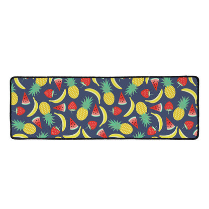 Cute Tropical Fruits Pattern Print Long Kitchen Mat