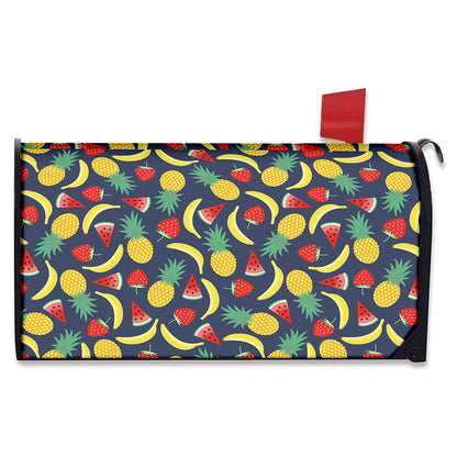 Cute Tropical Fruits Pattern Print Mailbox Cover