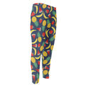 Cute Tropical Fruits Pattern Print Men's Compression Pants