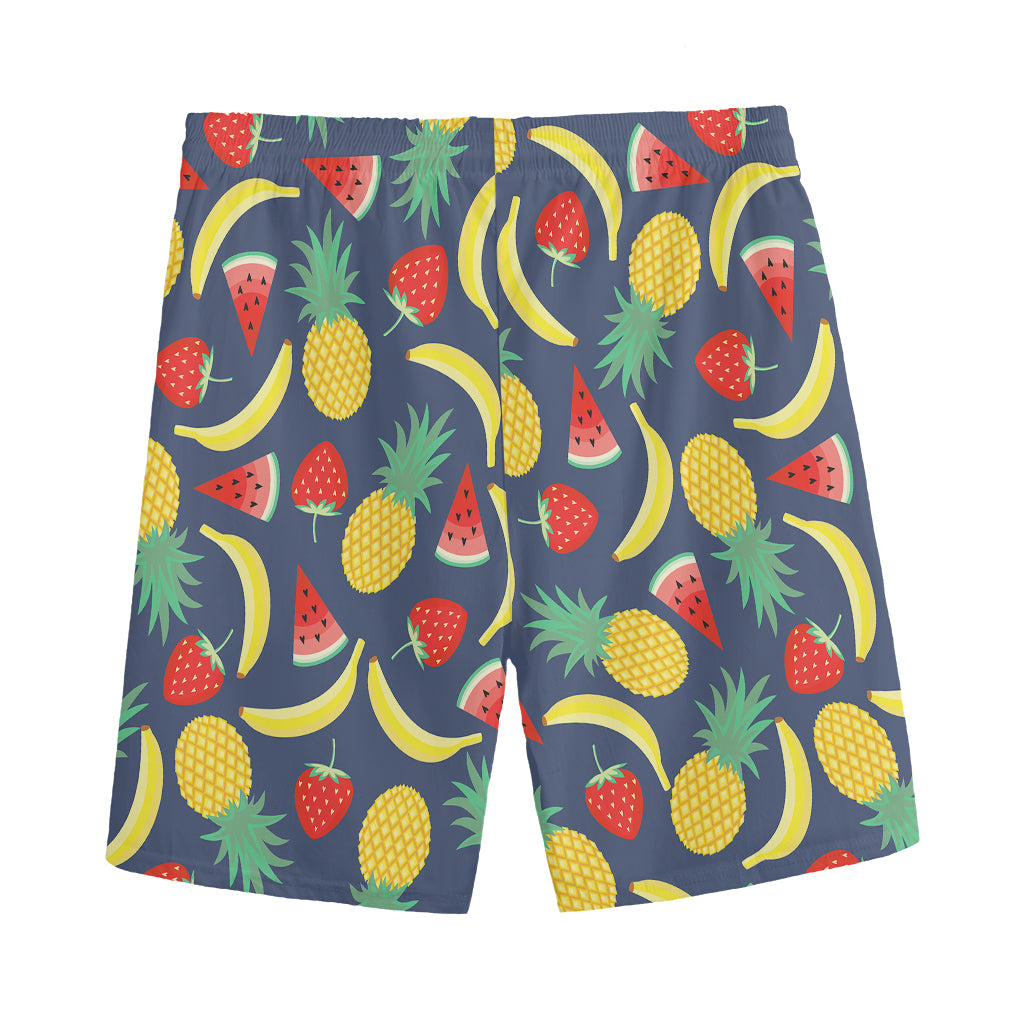 Cute Tropical Fruits Pattern Print Men's Sports Shorts