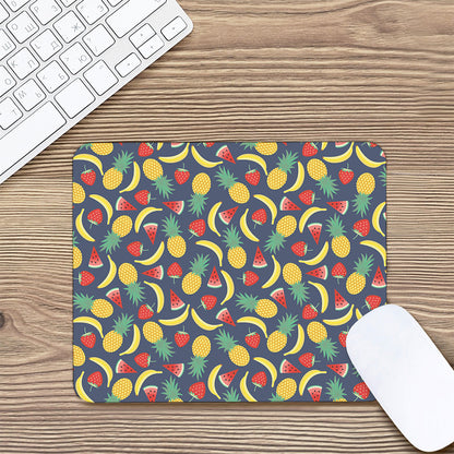 Cute Tropical Fruits Pattern Print Mouse Pad
