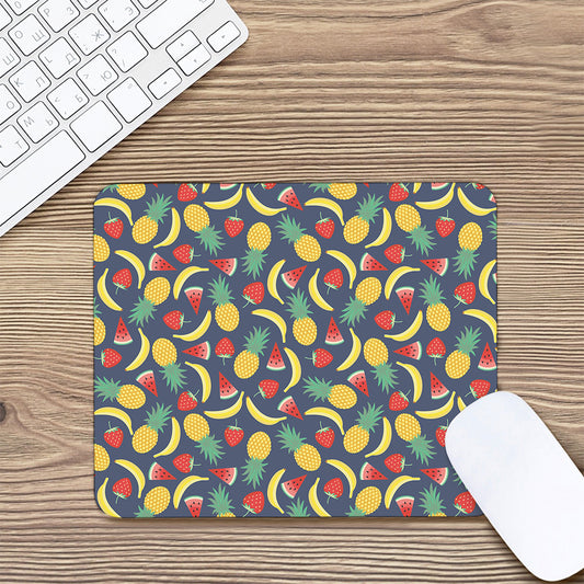 Cute Tropical Fruits Pattern Print Mouse Pad