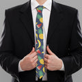 Cute Tropical Fruits Pattern Print Necktie