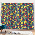 Cute Tropical Fruits Pattern Print Pencil Pleat Curtains