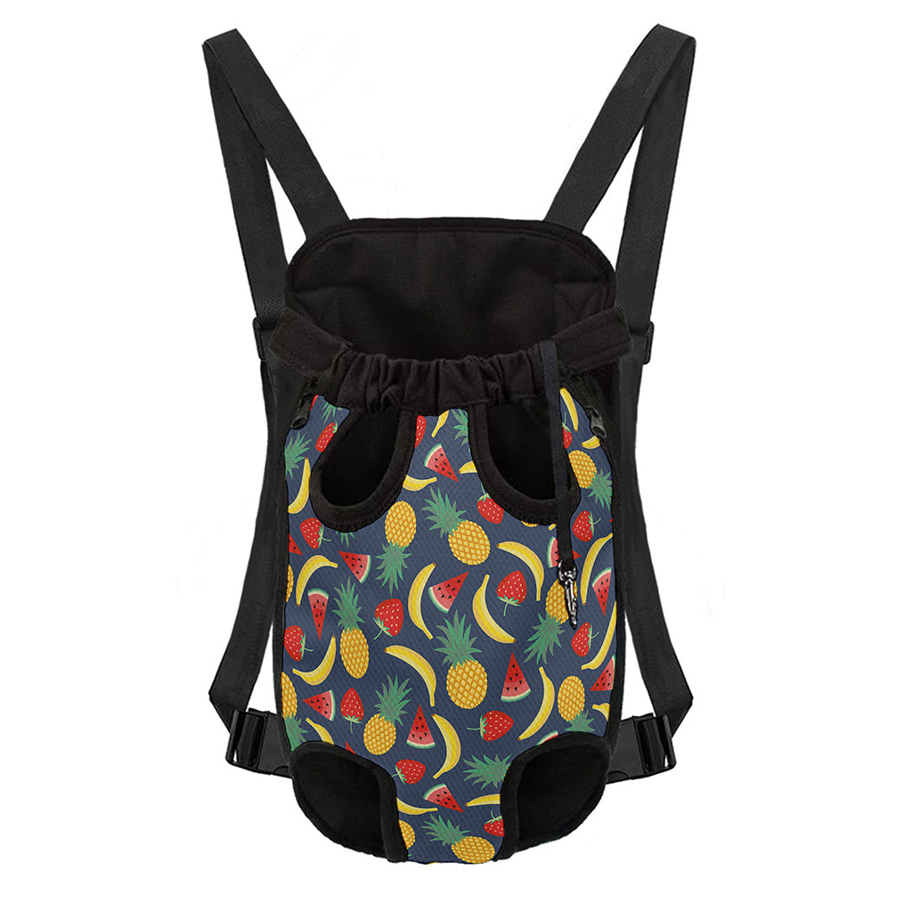 Cute Tropical Fruits Pattern Print Pet Carrier Backpack
