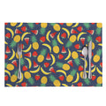 Cute Tropical Fruits Pattern Print Placemat