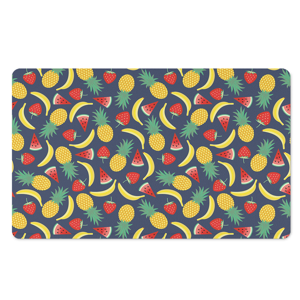 Cute Tropical Fruits Pattern Print Polyester Doormat