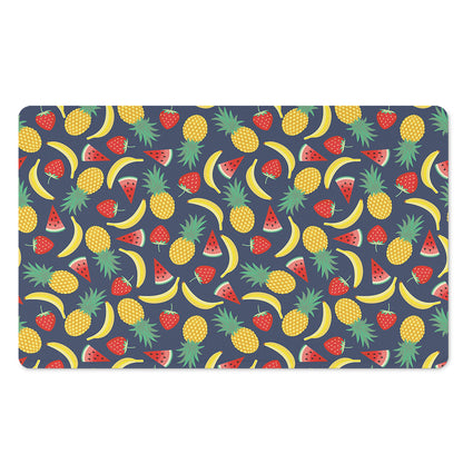 Cute Tropical Fruits Pattern Print Polyester Doormat