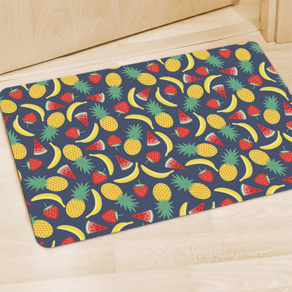 Cute Tropical Fruits Pattern Print Polyester Doormat