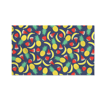 Cute Tropical Fruits Pattern Print Polyester Flag