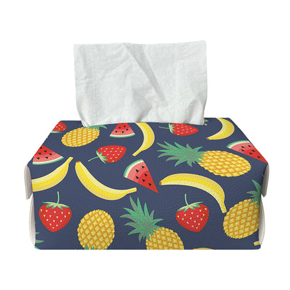 Cute Tropical Fruits Pattern Print Rectangle Tissue Box Cover