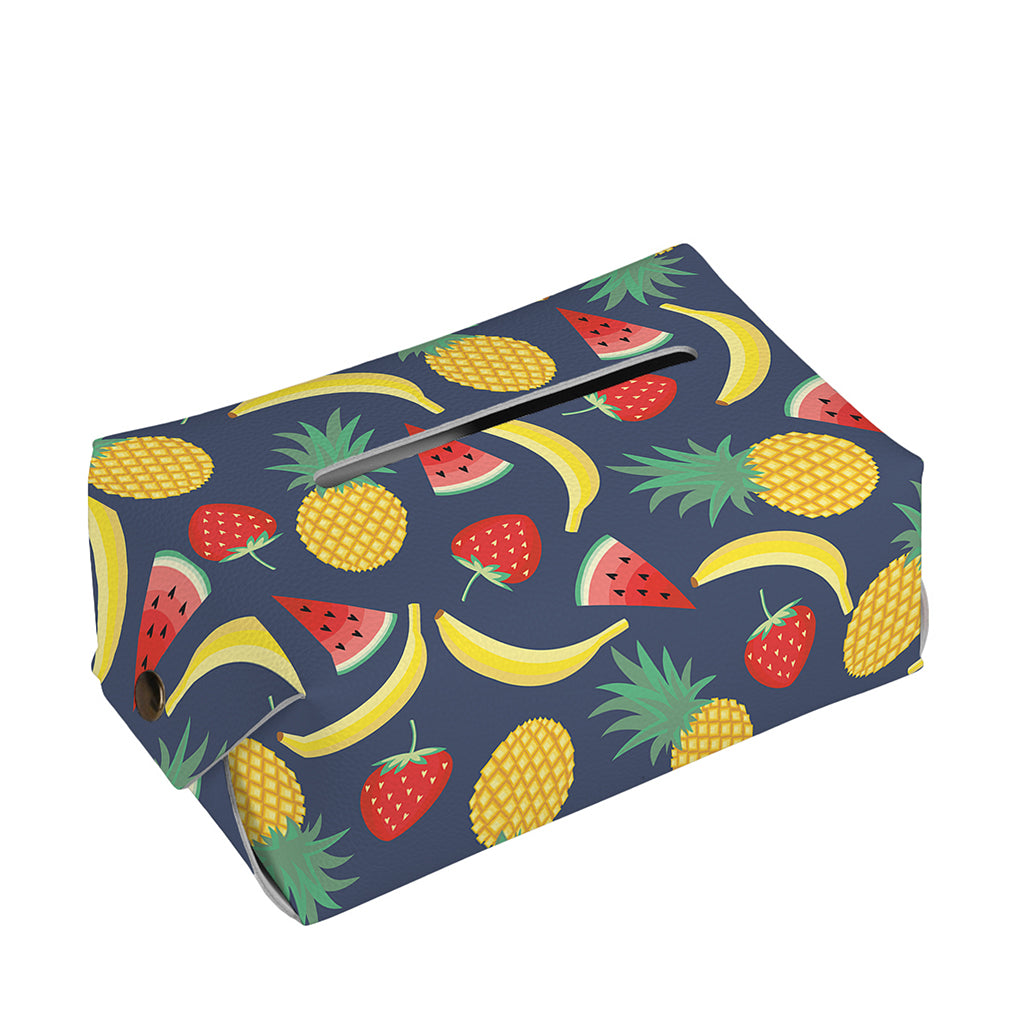Cute Tropical Fruits Pattern Print Rectangle Tissue Box Cover