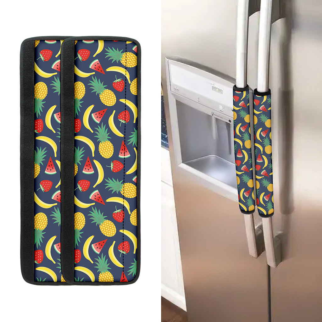 Cute Tropical Fruits Pattern Print Refrigerator Handle Covers