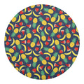 Cute Tropical Fruits Pattern Print Round Blanket