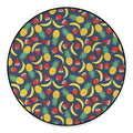 Cute Tropical Fruits Pattern Print Round Floor Mat