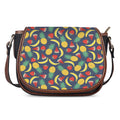 Cute Tropical Fruits Pattern Print Saddle Bag