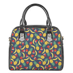 Cute Tropical Fruits Pattern Print Shoulder Handbag