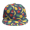 Cute Tropical Fruits Pattern Print Snapback Cap