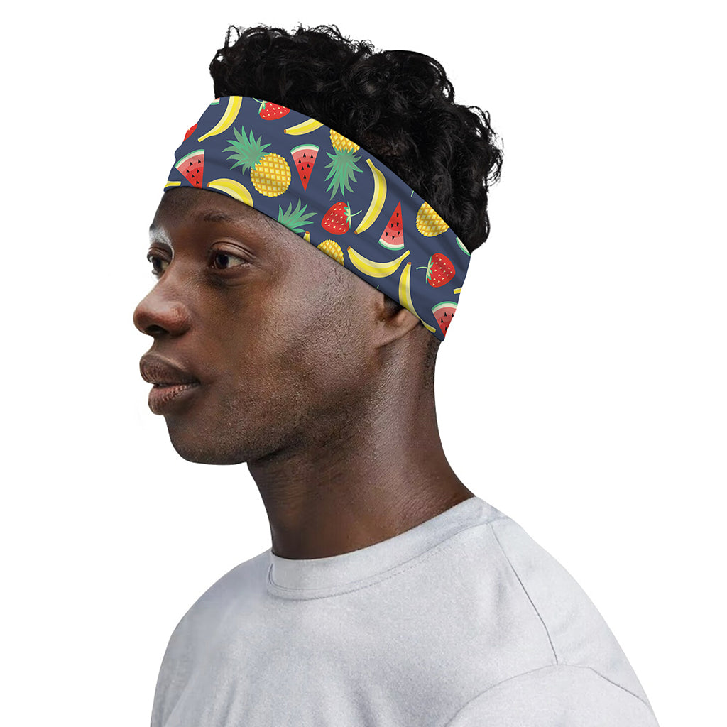 Cute Tropical Fruits Pattern Print Sports Headband