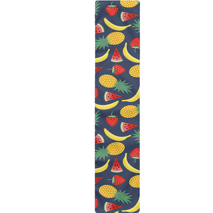 Cute Tropical Fruits Pattern Print Table Runner