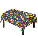 Cute Tropical Fruits Pattern Print Tablecloth