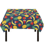 Cute Tropical Fruits Pattern Print Tablecloth