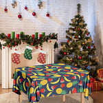 Cute Tropical Fruits Pattern Print Tablecloth