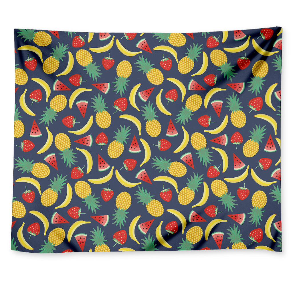 Cute Tropical Fruits Pattern Print Tapestry