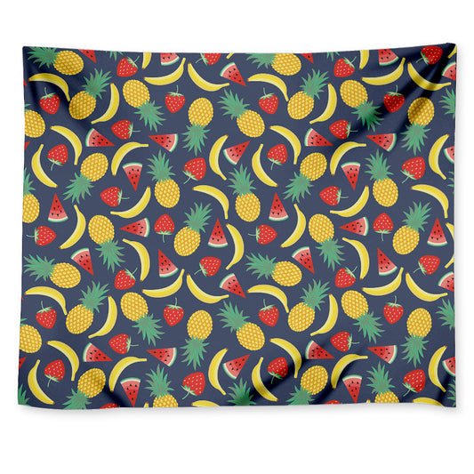 Cute Tropical Fruits Pattern Print Tapestry