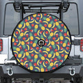 Cute Tropical Fruits Pattern Print Tire Cover With Camera Hole