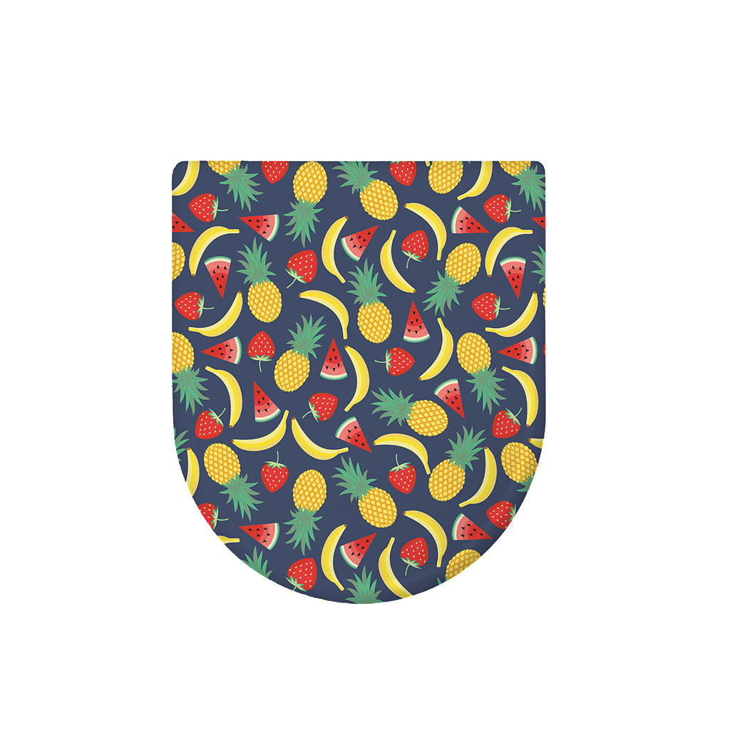Cute Tropical Fruits Pattern Print Toilet Lid Cover
