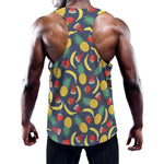 Cute Tropical Fruits Pattern Print Training Tank Top