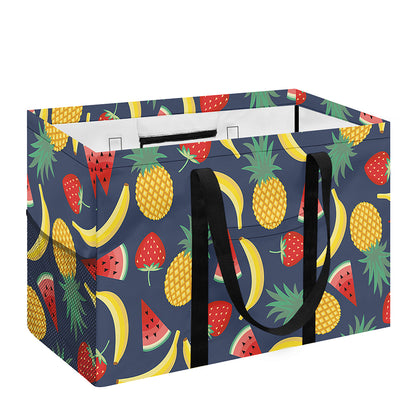 Cute Tropical Fruits Pattern Print Utility Tote Bag