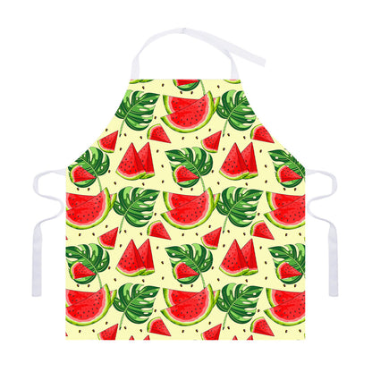 Cute Tropical Watermelon Pattern Print Adjustable Apron