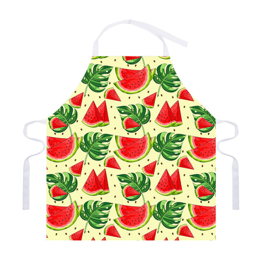 Cute Tropical Watermelon Pattern Print Adjustable Apron