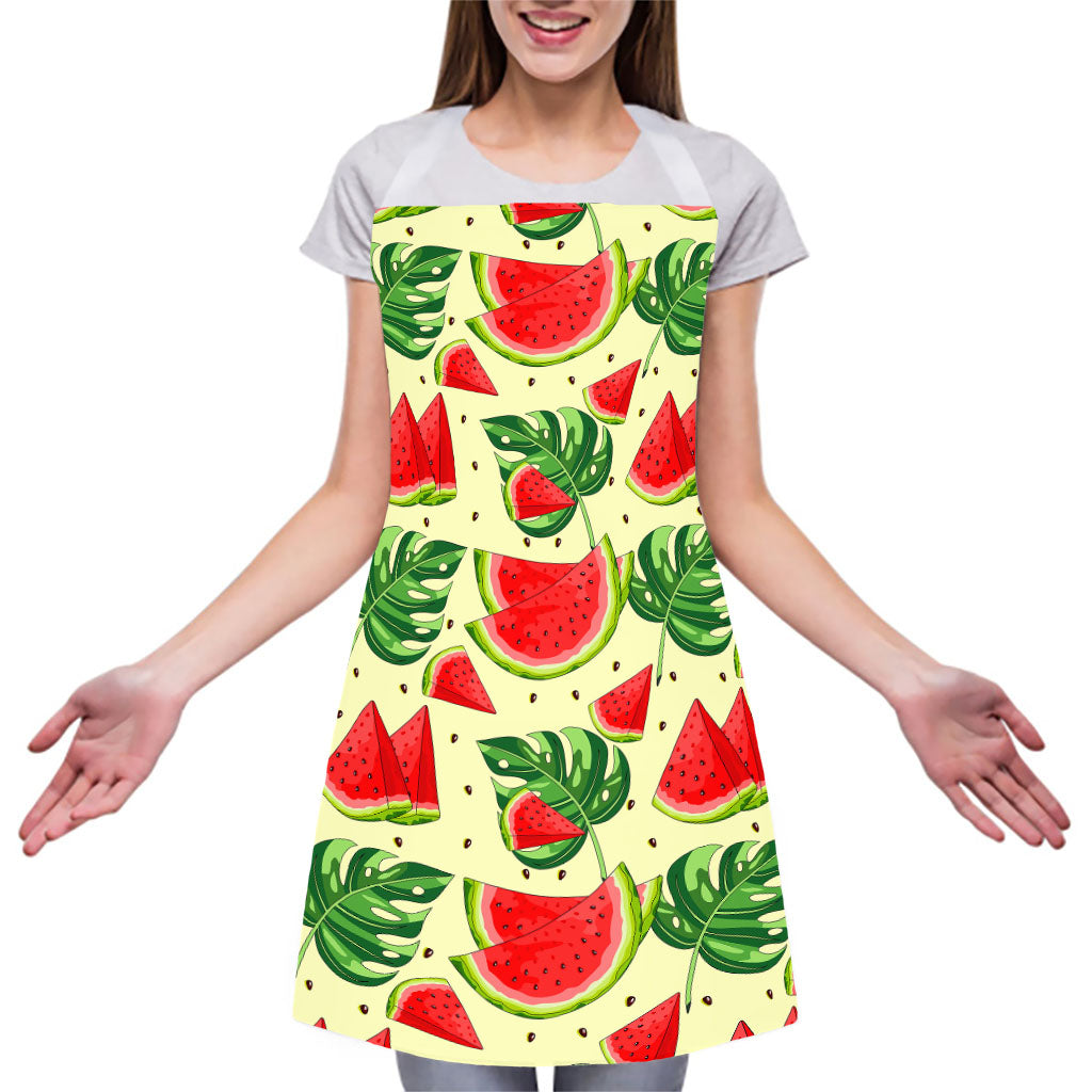 Cute Tropical Watermelon Pattern Print Adjustable Apron