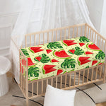 Cute Tropical Watermelon Pattern Print Baby Crib Sheet