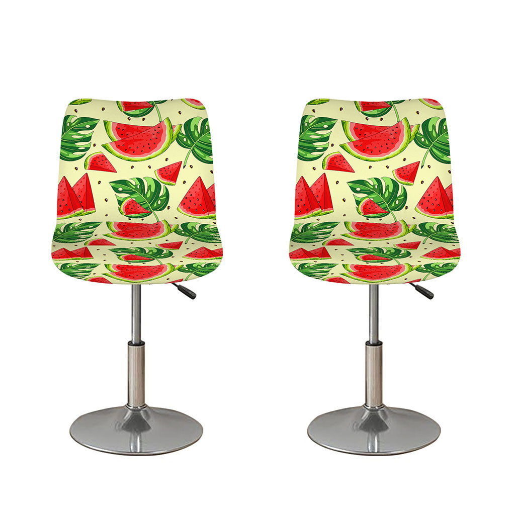 Cute Tropical Watermelon Pattern Print Bar Stool Covers