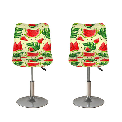 Cute Tropical Watermelon Pattern Print Bar Stool Covers