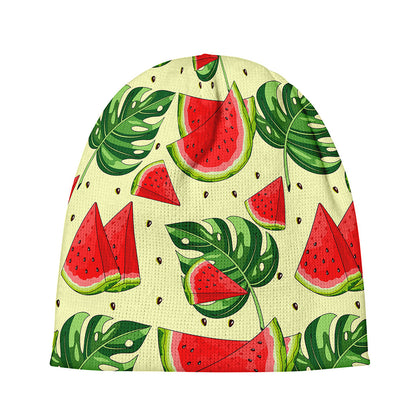 Cute Tropical Watermelon Pattern Print Beanie