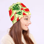 Cute Tropical Watermelon Pattern Print Beanie