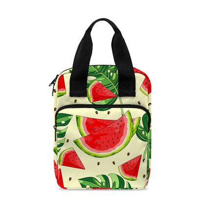 Cute Tropical Watermelon Pattern Print Bible Tote Bag