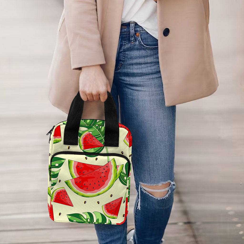 Cute Tropical Watermelon Pattern Print Bible Tote Bag