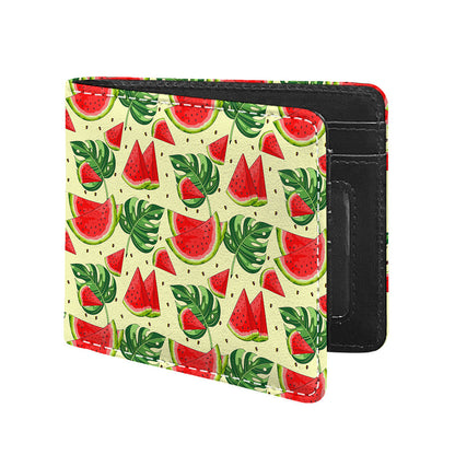 Cute Tropical Watermelon Pattern Print Bifold Wallet