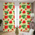 Cute Tropical Watermelon Pattern Print Dimout Pencil Pleat Curtains