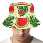 Cute Tropical Watermelon Pattern Print Bucket Hat