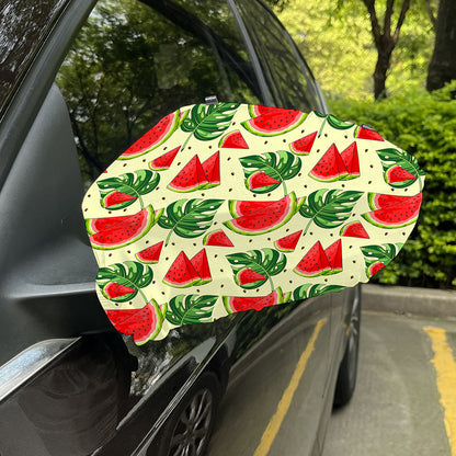 Cute Tropical Watermelon Pattern Print Car Side Mirror Covers