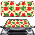 Cute Tropical Watermelon Pattern Print Car Windshield Sun Shade