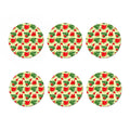 Cute Tropical Watermelon Pattern Print Coaster Set
